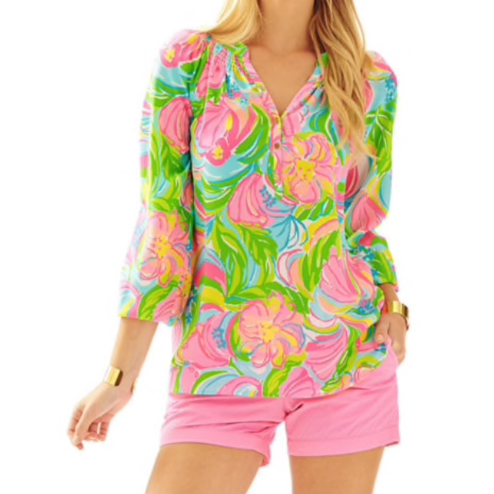 NWOT Lilly Pulitzer Elsa Silk Top